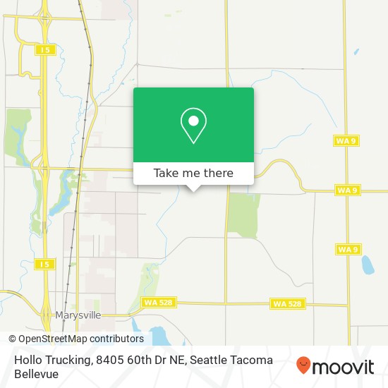 Mapa de Hollo Trucking, 8405 60th Dr NE