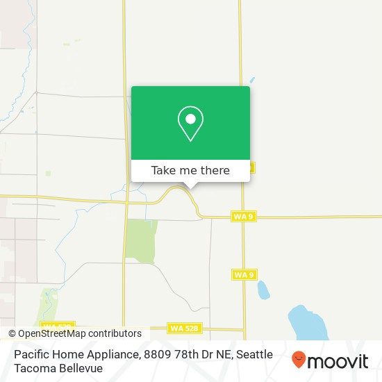 Mapa de Pacific Home Appliance, 8809 78th Dr NE