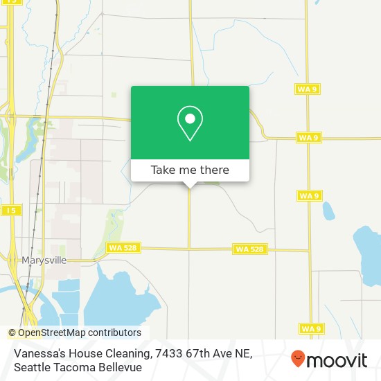 Mapa de Vanessa's House Cleaning, 7433 67th Ave NE