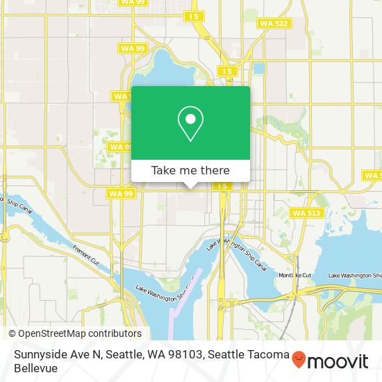 Sunnyside Ave N, Seattle, WA 98103 map