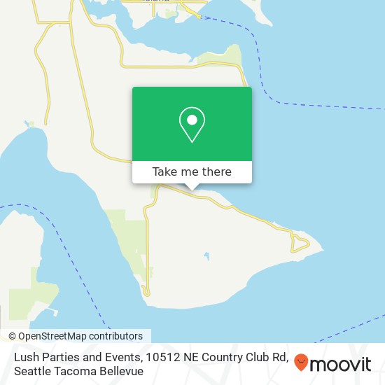 Lush Parties and Events, 10512 NE Country Club Rd map