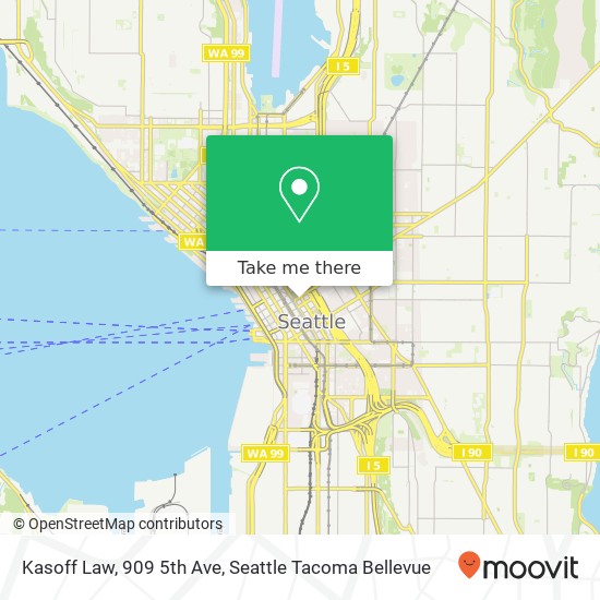 Mapa de Kasoff Law, 909 5th Ave