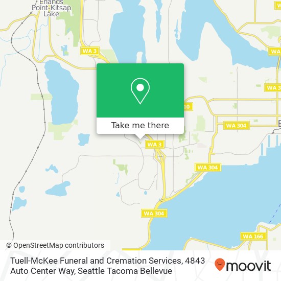 Tuell-McKee Funeral and Cremation Services, 4843 Auto Center Way map