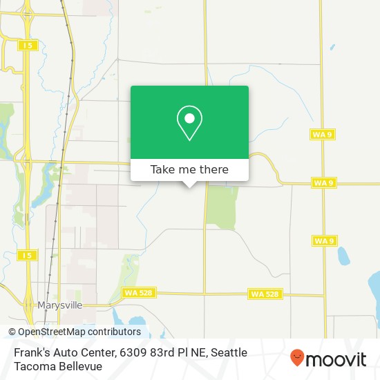 Frank's Auto Center, 6309 83rd Pl NE map