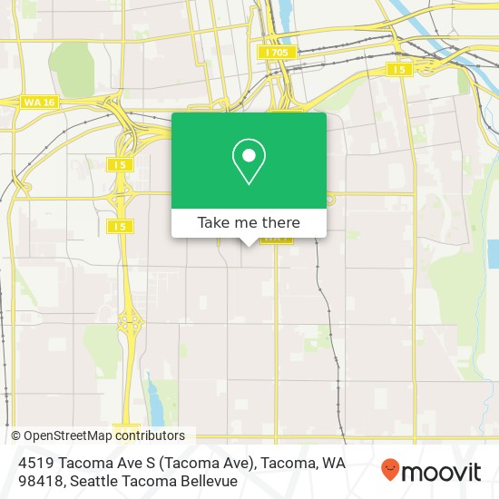 4519 Tacoma Ave S (Tacoma Ave), Tacoma, WA 98418 map