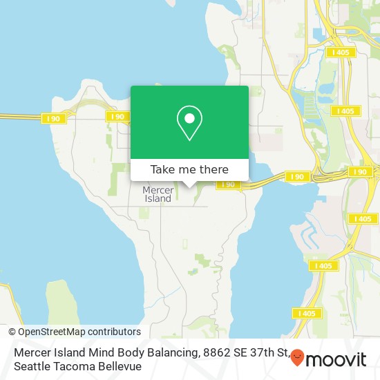Mercer Island Mind Body Balancing, 8862 SE 37th St map