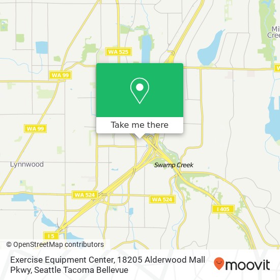 Exercise Equipment Center, 18205 Alderwood Mall Pkwy map