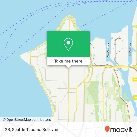 Mapa de 2B, 3727 California Ave SW #2B, Seattle, WA 98116, USA