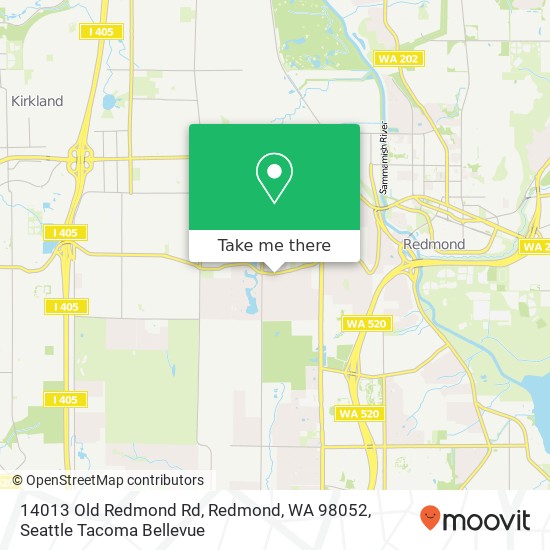 14013 Old Redmond Rd, Redmond, WA 98052 map