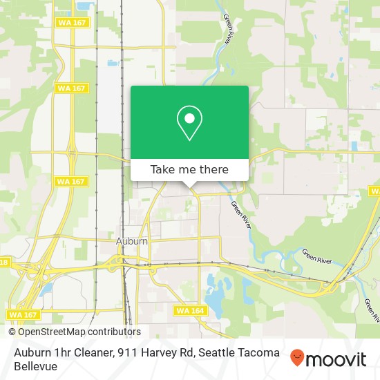Mapa de Auburn 1hr Cleaner, 911 Harvey Rd