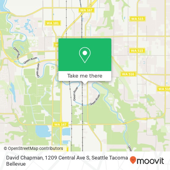 Mapa de David Chapman, 1209 Central Ave S