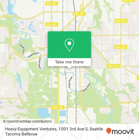 Heavy Equipment Ventures, 1001 3rd Ave S map