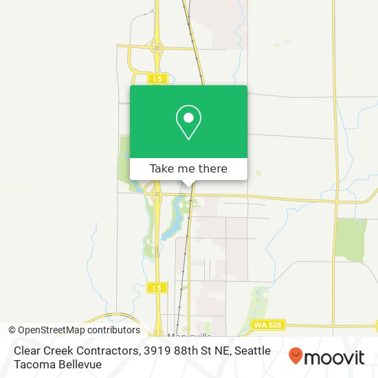 Mapa de Clear Creek Contractors, 3919 88th St NE