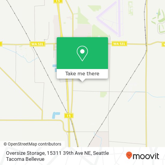 Oversize Storage, 15311 39th Ave NE map