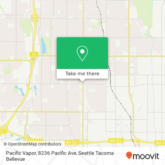 Mapa de Pacific Vapor, 8236 Pacific Ave