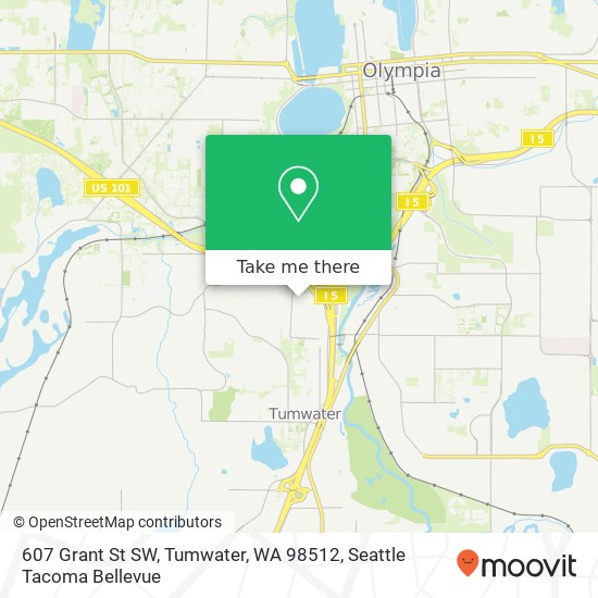 607 Grant St SW, Tumwater, WA 98512 map