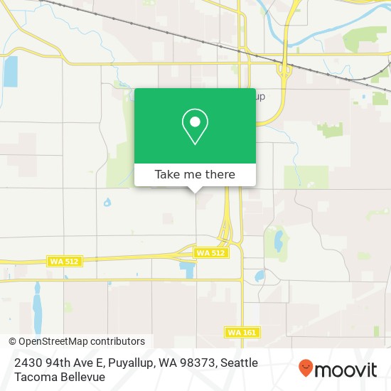 Mapa de 2430 94th Ave E, Puyallup, WA 98373