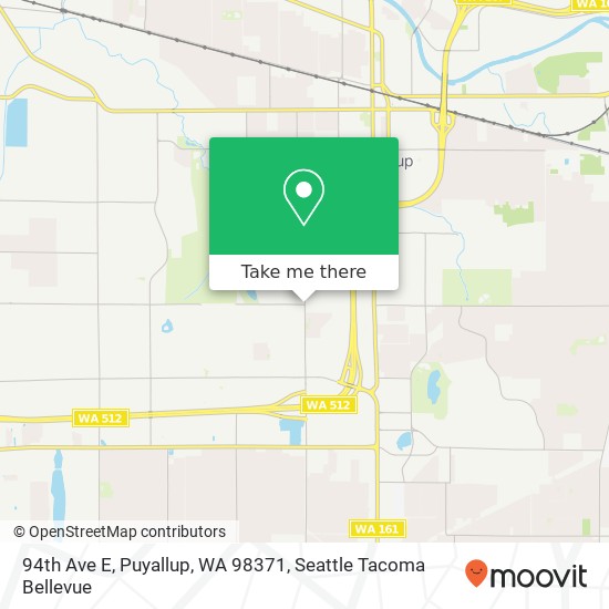 Mapa de 94th Ave E, Puyallup, WA 98371