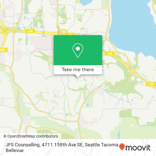 Mapa de JFS Counselling, 4711 158th Ave SE