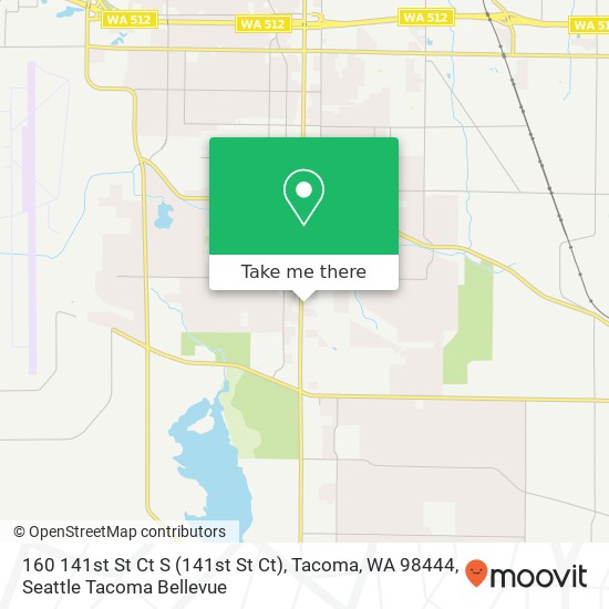160 141st St Ct S (141st St Ct), Tacoma, WA 98444 map