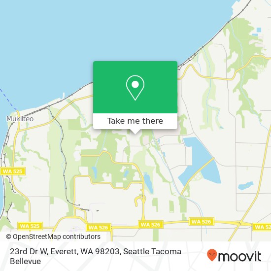 Mapa de 23rd Dr W, Everett, WA 98203
