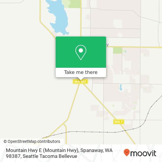 Mountain Hwy E (Mountain Hwy), Spanaway, WA 98387 map