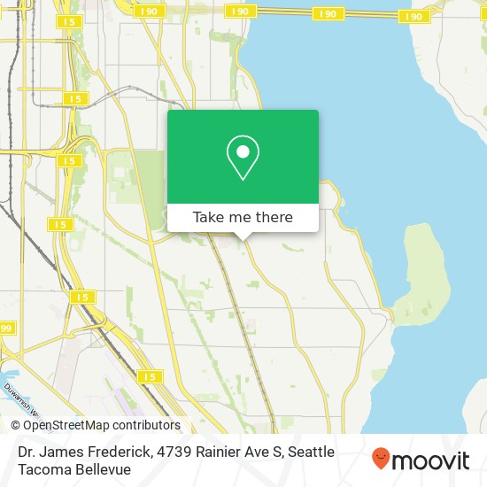 Dr. James Frederick, 4739 Rainier Ave S map