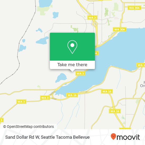 Mapa de Sand Dollar Rd W, Bremerton, WA 98312