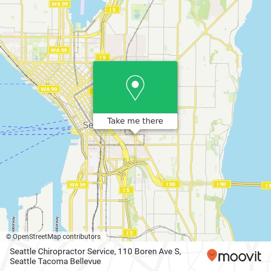 Seattle Chiropractor Service, 110 Boren Ave S map