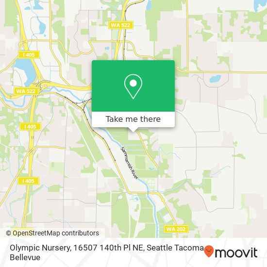 Mapa de Olympic Nursery, 16507 140th Pl NE