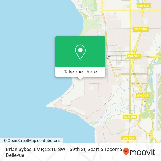 Brian Sykes, LMP, 2216 SW 159th St map