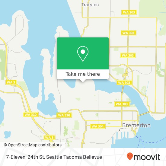Mapa de 7-Eleven, 24th St