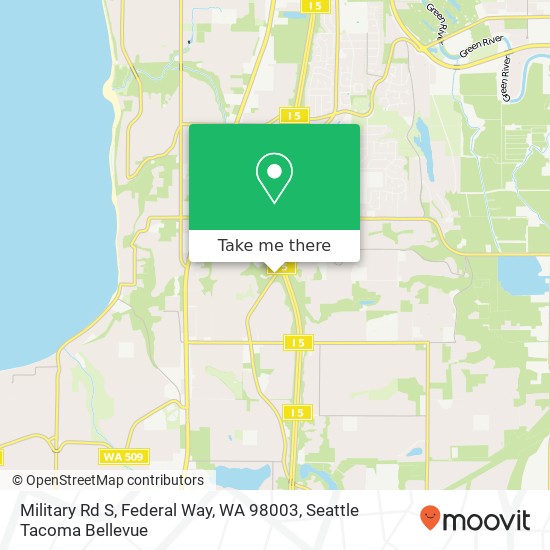 Military Rd S, Federal Way, WA 98003 map