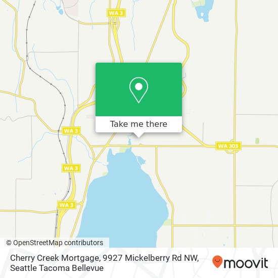 Mapa de Cherry Creek Mortgage, 9927 Mickelberry Rd NW