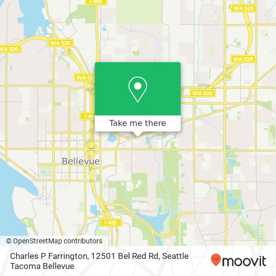 Mapa de Charles P Farrington, 12501 Bel Red Rd