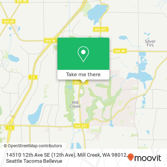 Mapa de 14510 12th Ave SE (12th Ave), Mill Creek, WA 98012