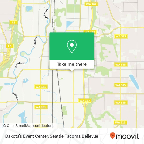 Dakota's Event Center map