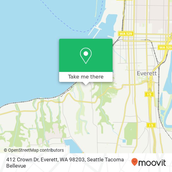 412 Crown Dr, Everett, WA 98203 map