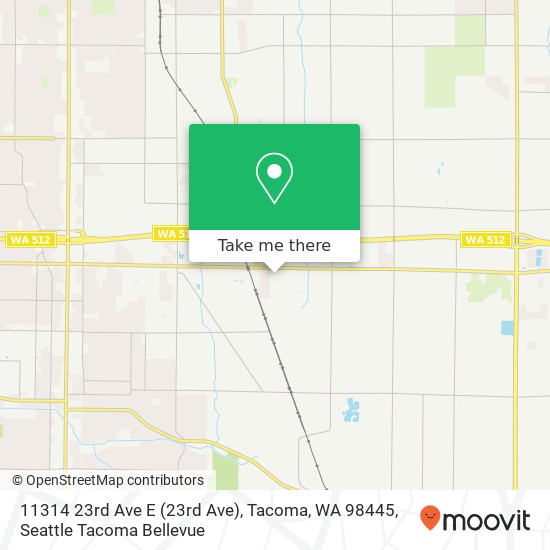 Mapa de 11314 23rd Ave E (23rd Ave), Tacoma, WA 98445