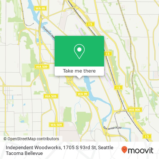 Mapa de Independent Woodworks, 1705 S 93rd St