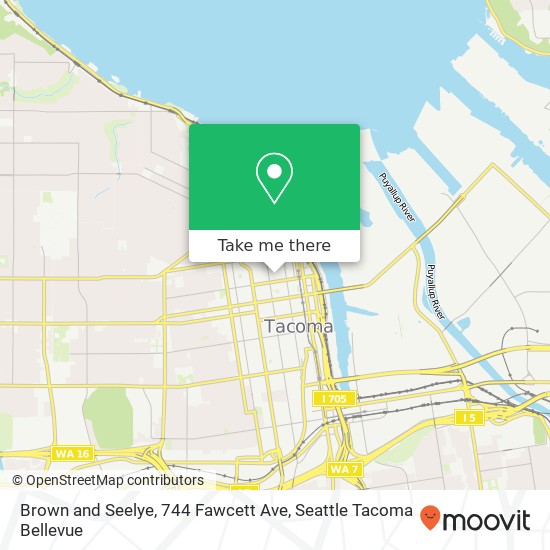 Mapa de Brown and Seelye, 744 Fawcett Ave