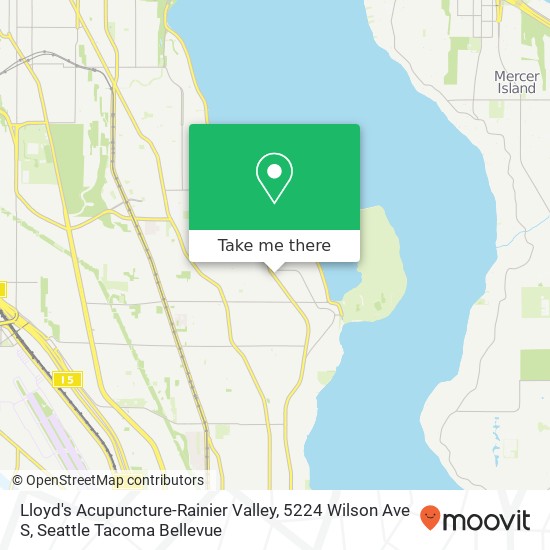 Lloyd's Acupuncture-Rainier Valley, 5224 Wilson Ave S map