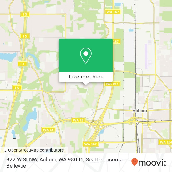 922 W St NW, Auburn, WA 98001 map