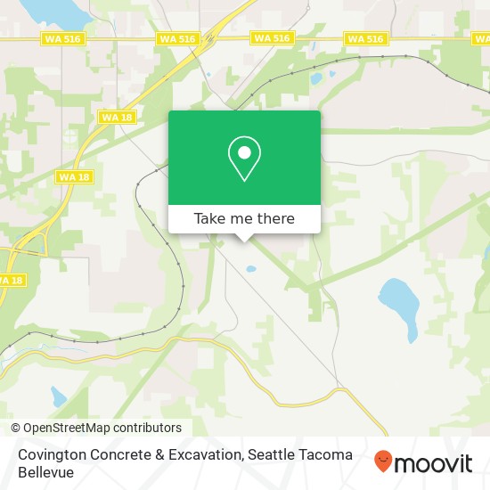 Mapa de Covington Concrete & Excavation