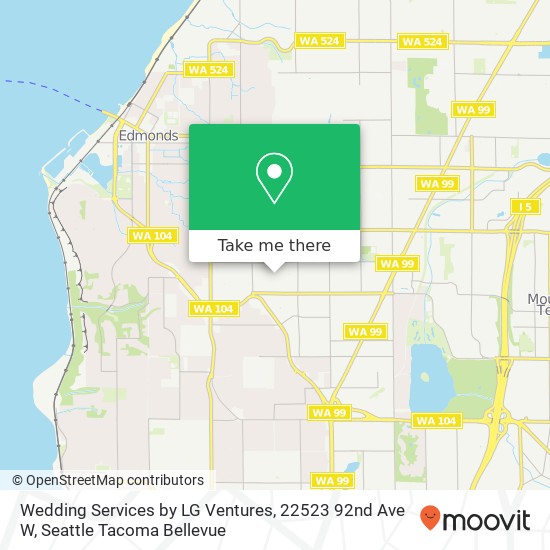 Mapa de Wedding Services by LG Ventures, 22523 92nd Ave W