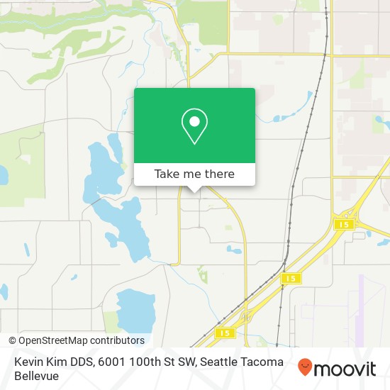 Mapa de Kevin Kim DDS, 6001 100th St SW