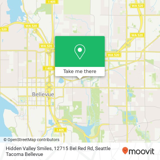Mapa de Hidden Valley Smiles, 12715 Bel Red Rd