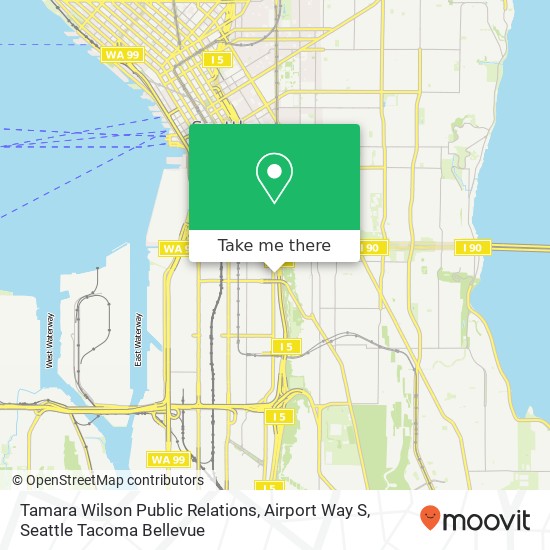 Mapa de Tamara Wilson Public Relations, Airport Way S