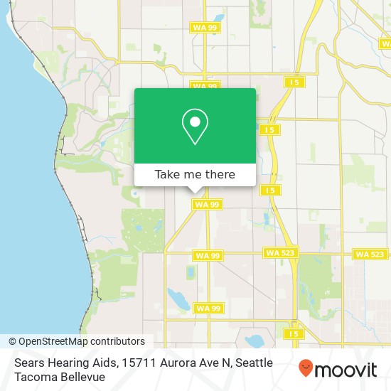 Mapa de Sears Hearing Aids, 15711 Aurora Ave N