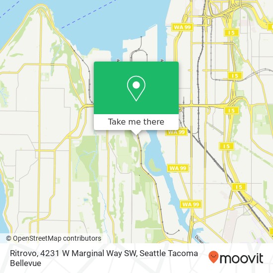 Ritrovo, 4231 W Marginal Way SW map